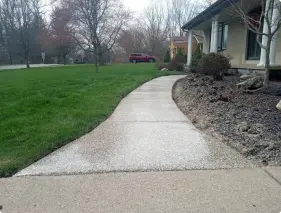 Concrete coating project showcase — finished floor sample 3