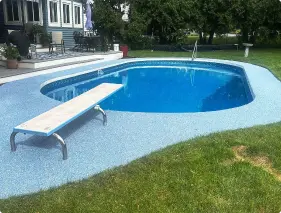 Concrete coating project showcase — finished floor sample 2