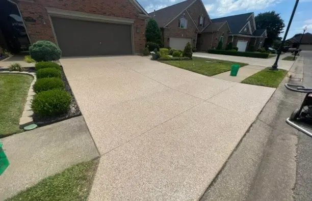Driveways concrete coating — installation 2