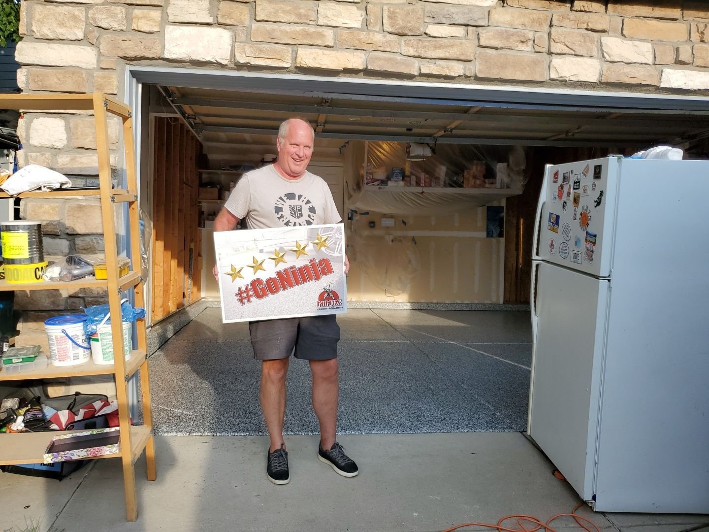 Garage Floor Coatings installation by Ninja Concrete Coatings