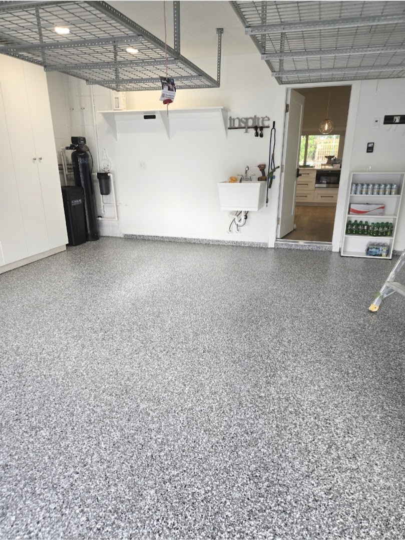 Floor coating installation by Trademark Garage Floors in New Port Richey, FL