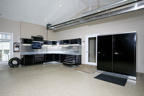 Floor coating installation by Trademark Garage Floors in New Port Richey, FL
