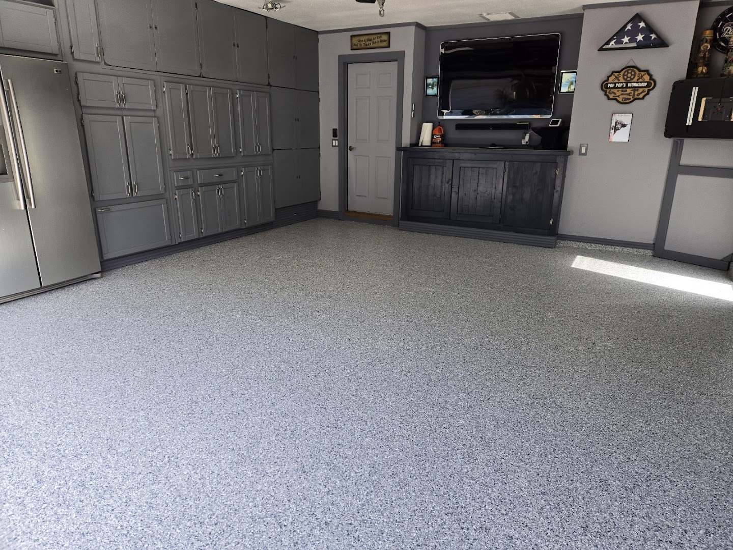 Floor coating installation by Trademark Garage Floors in New Port Richey, FL