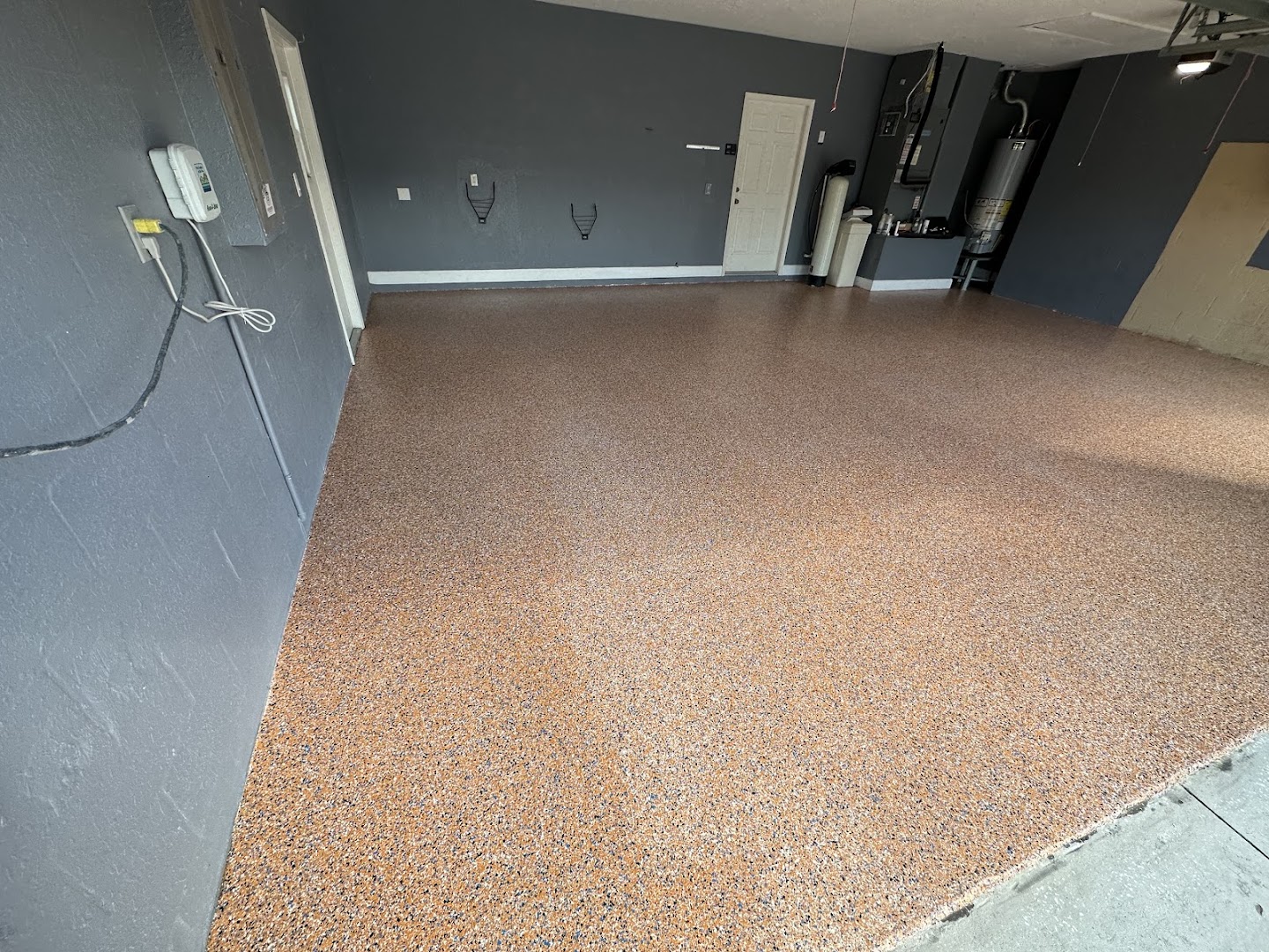 Floor coating installation by Trademark Garage Floors in New Port Richey, FL