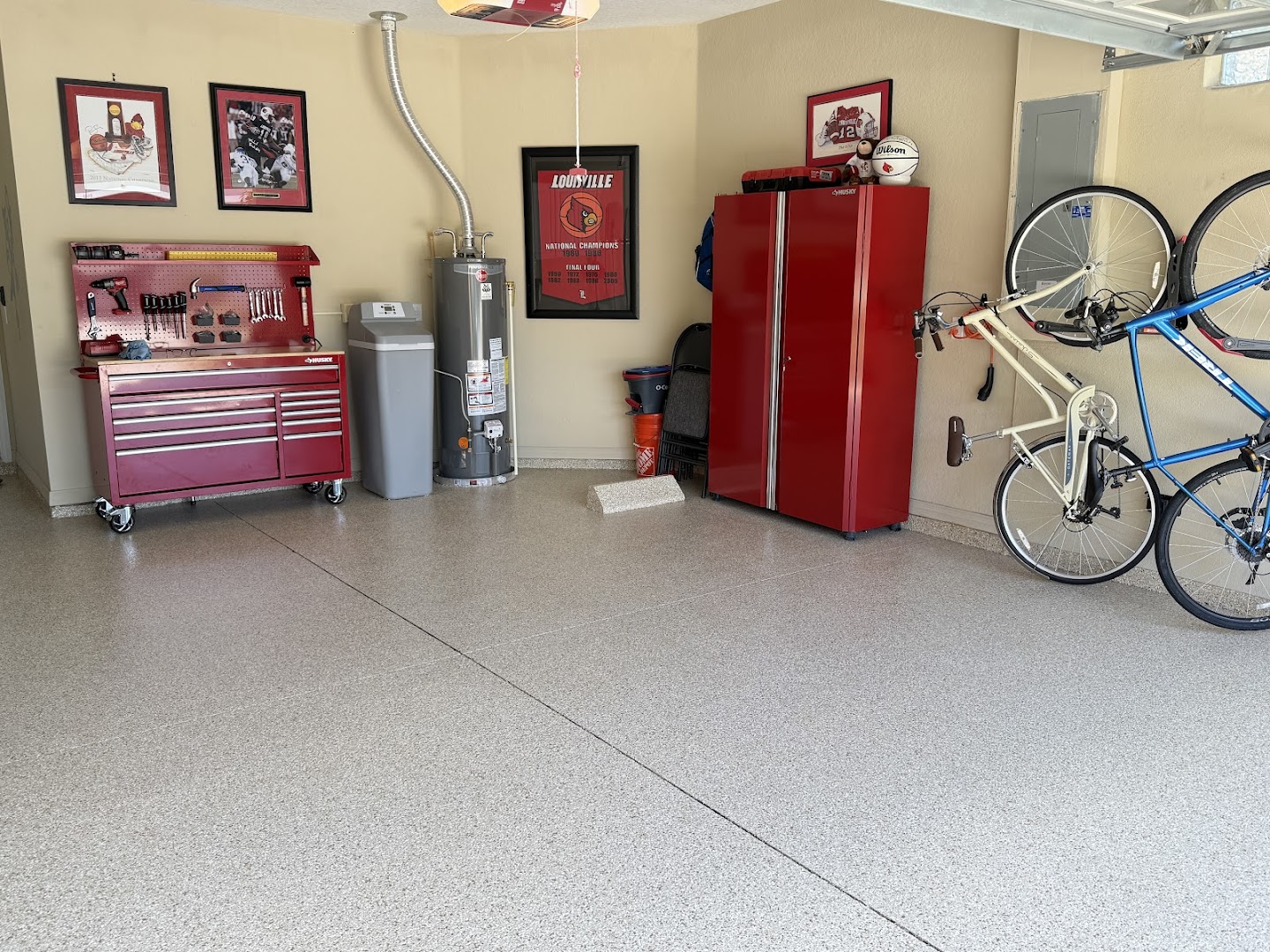 Floor coating installation by Trademark Garage Floors in New Port Richey, FL