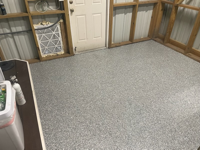 Floor coating installation by Trademark Garage Floors in New Port Richey, FL