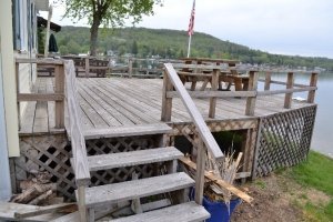Aged Wooden Decking Before