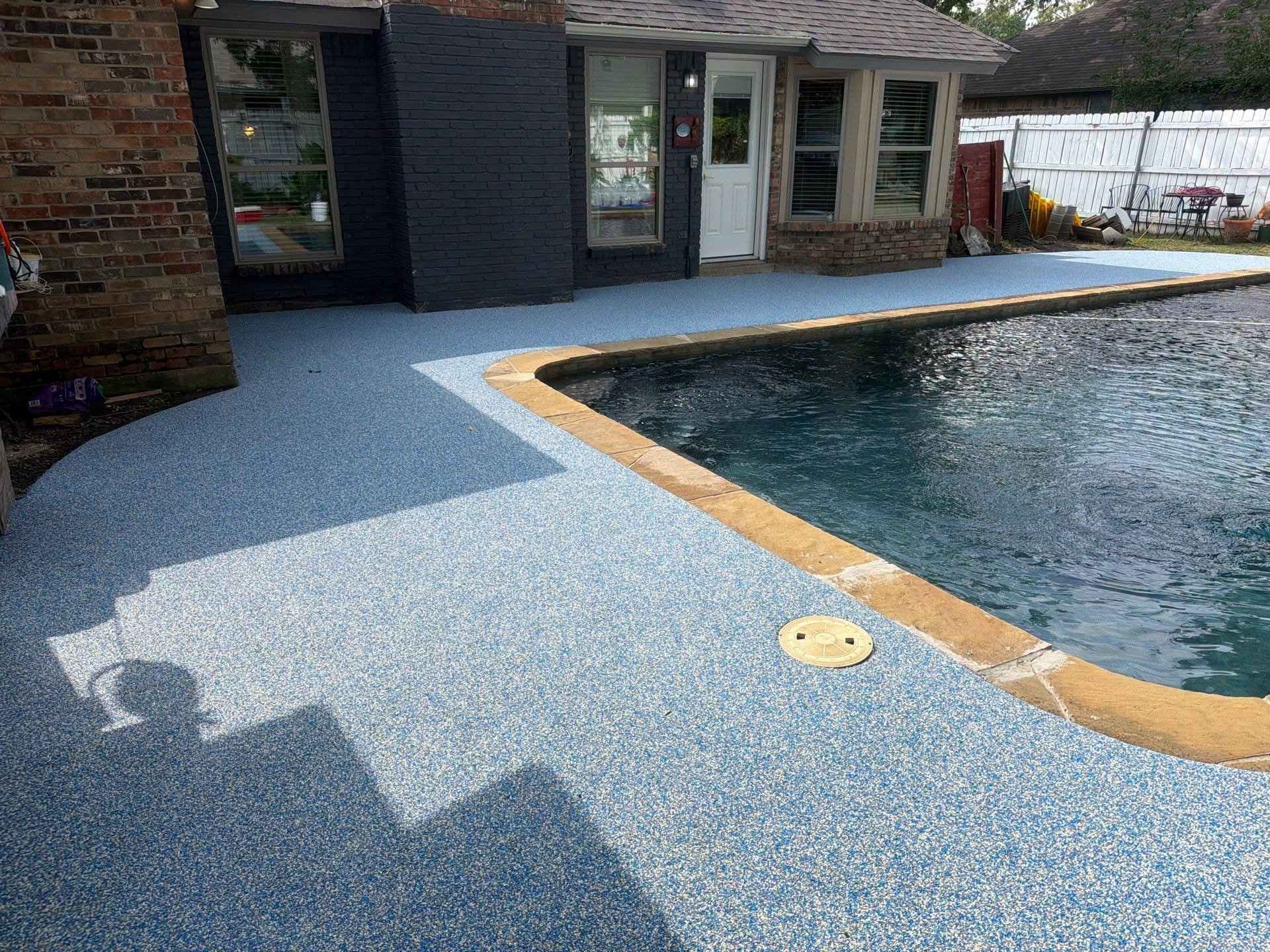 Apollo Concrete Coatings pool decks install