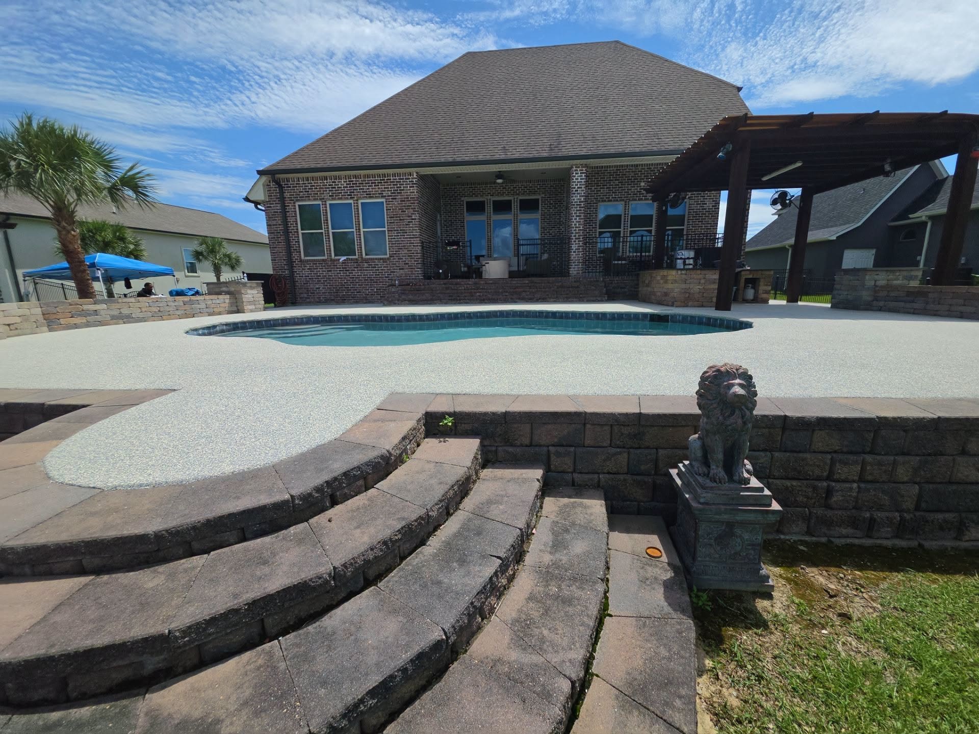 Apollo Concrete Coatings pool decks install