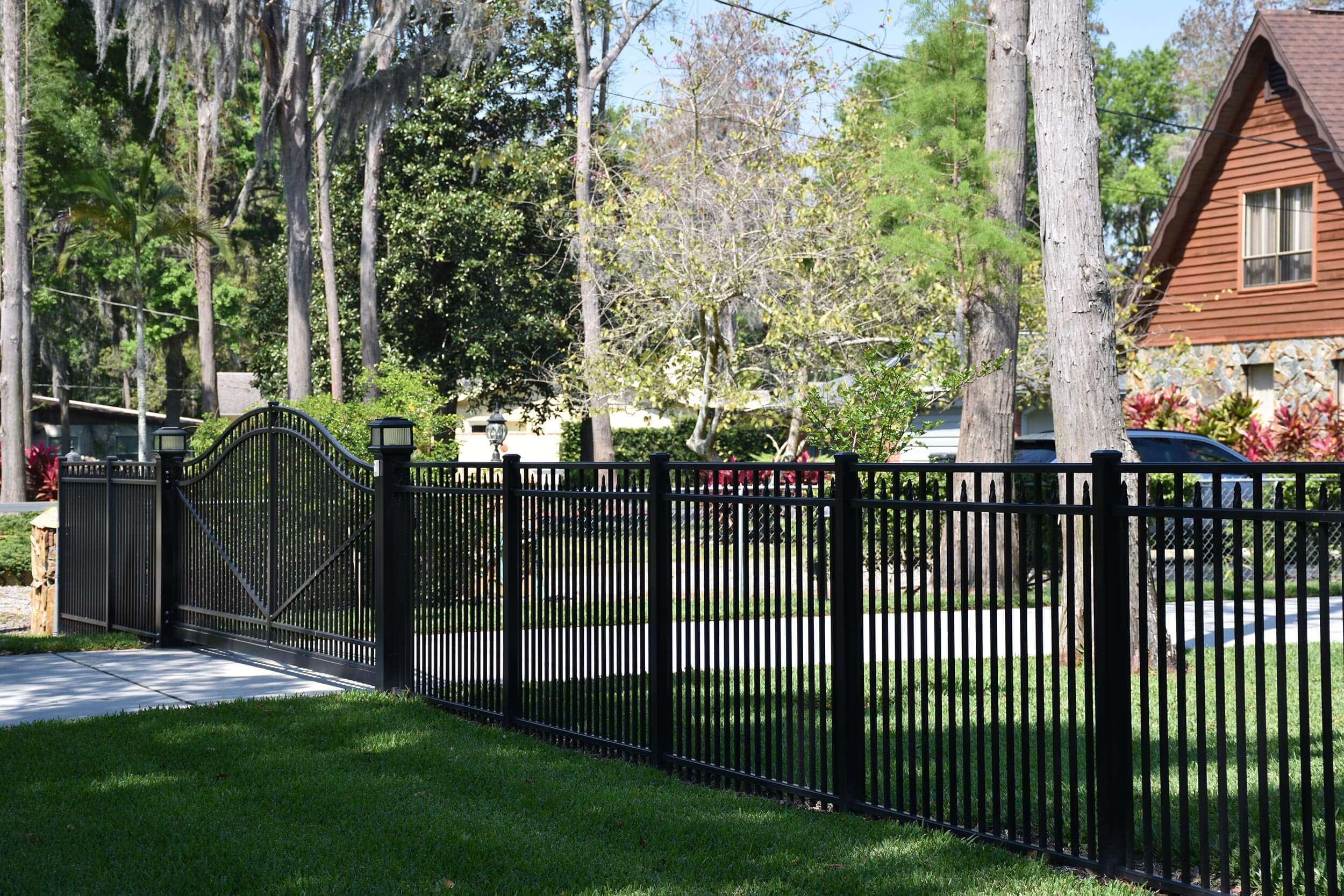 Covered Spear Aluminum Fencing example 3