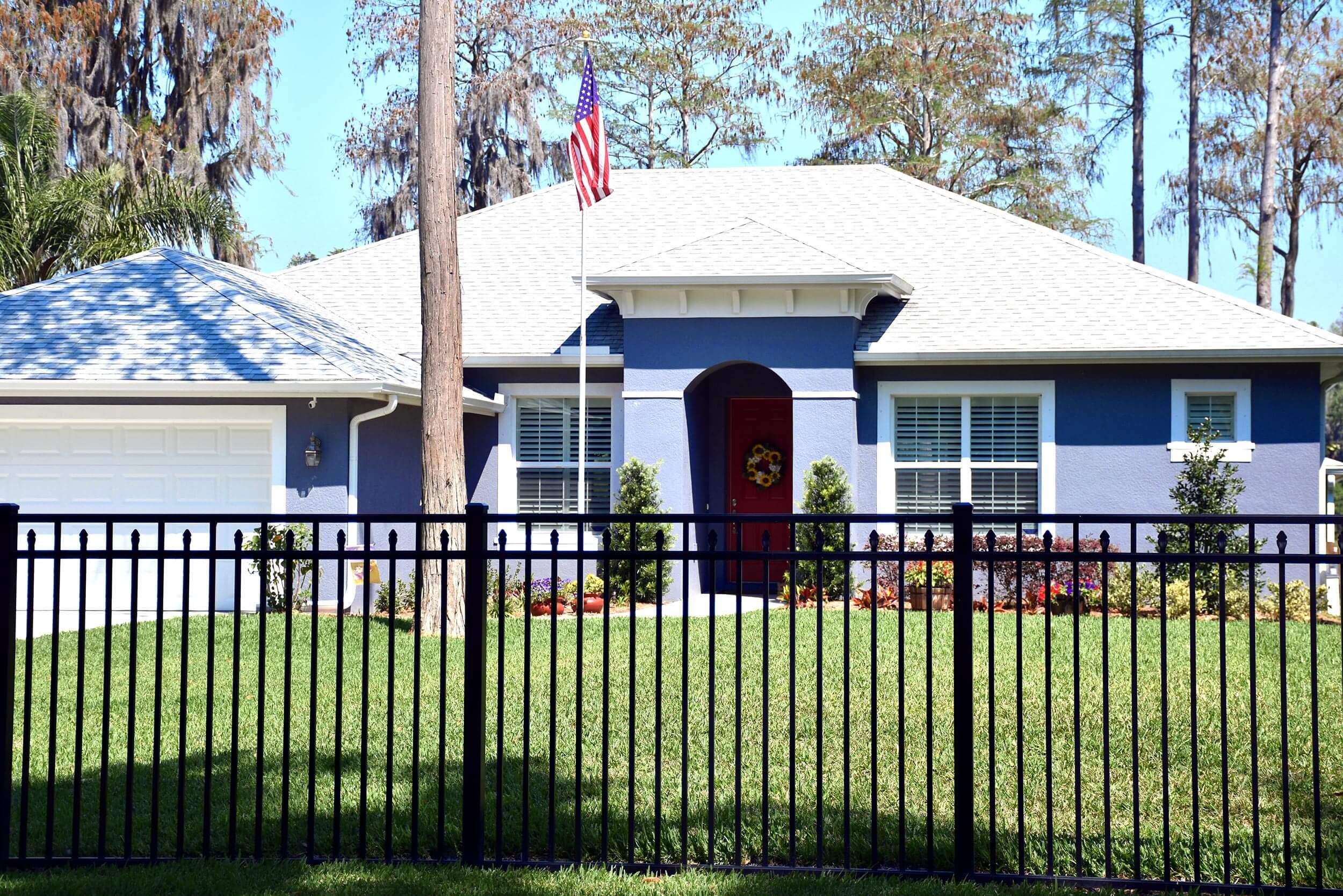 Covered Spear Aluminum Fencing example 4