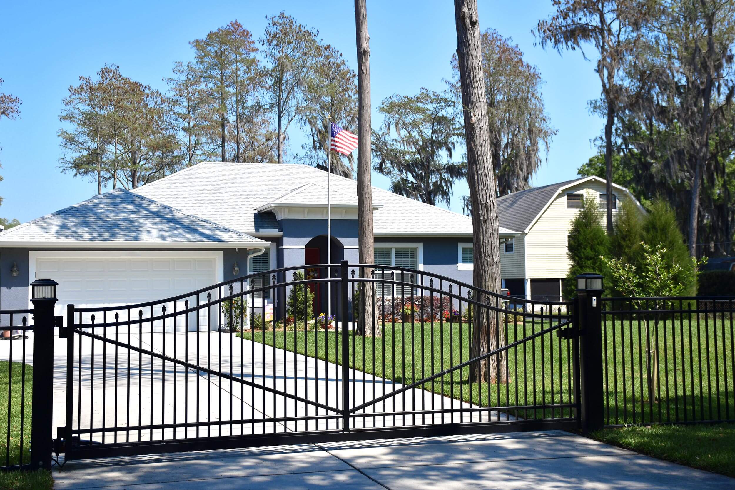 Covered Spear Aluminum Fencing example 5