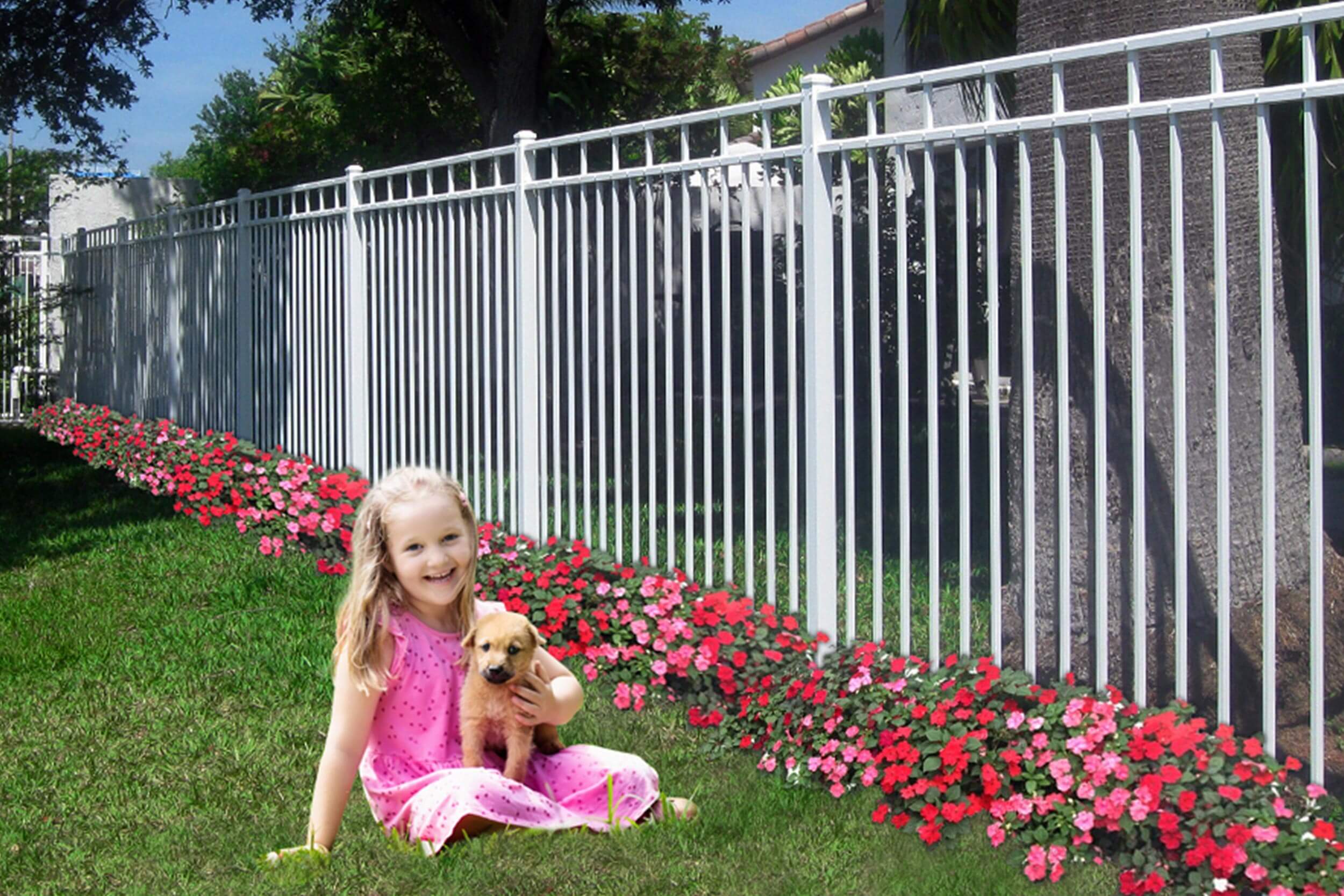 Open Box Aluminum Fencing example 2