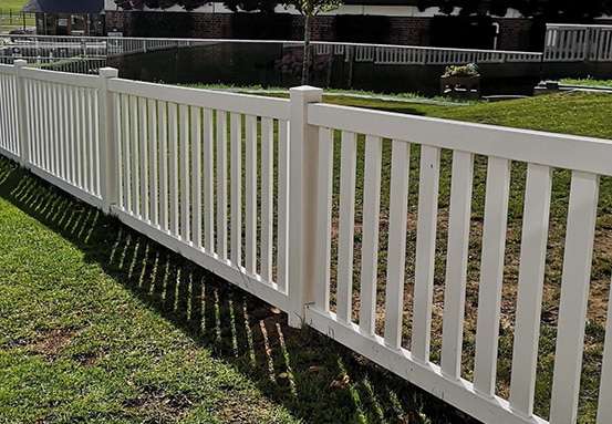 Picket Vinyl Fencing example 3