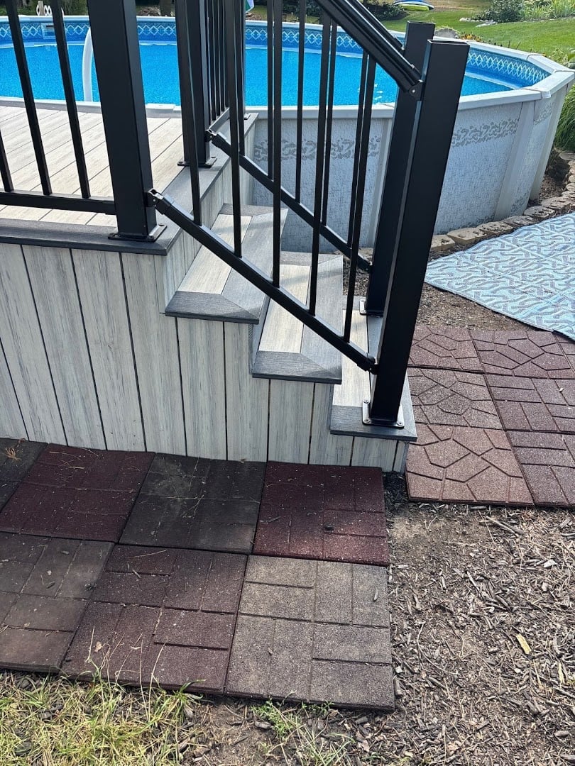 Backyard Vinyl deck project