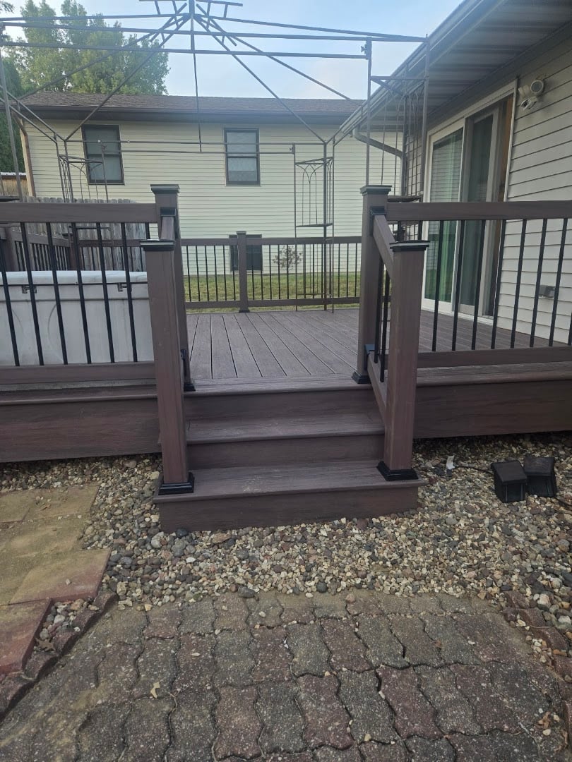 Backyard Vinyl deck project