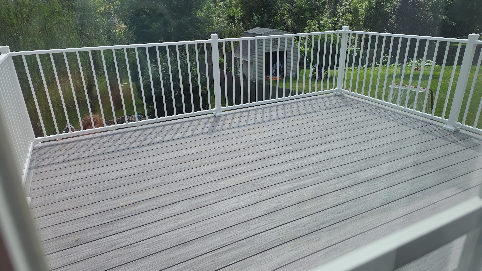 Backyard Vinyl deck project