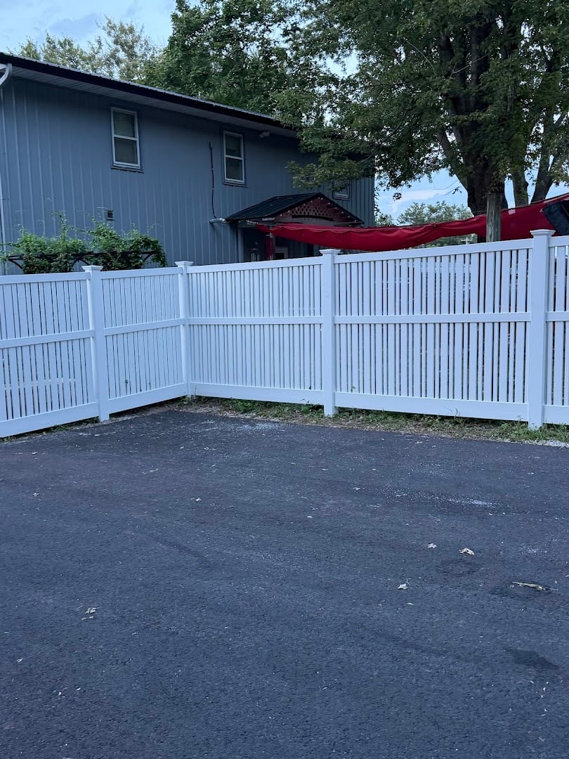 Backyard Vinyl fence project