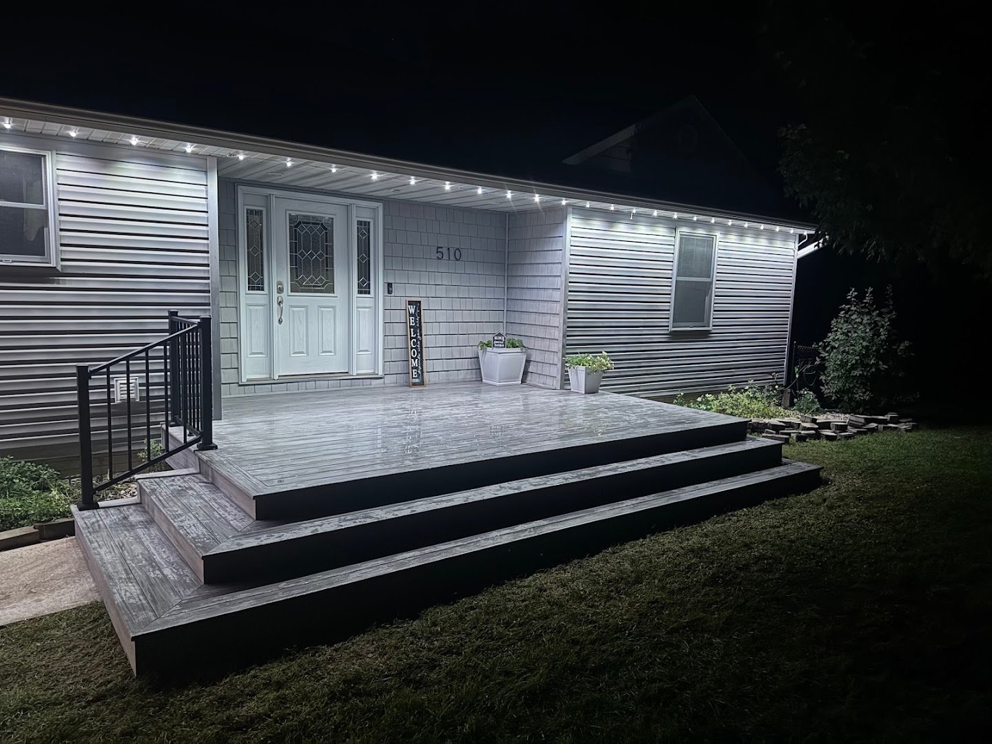 Backyard Vinyl deck project