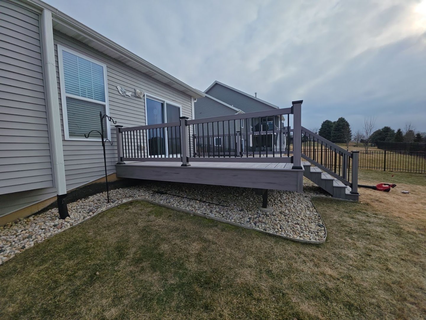 Backyard Vinyl deck project