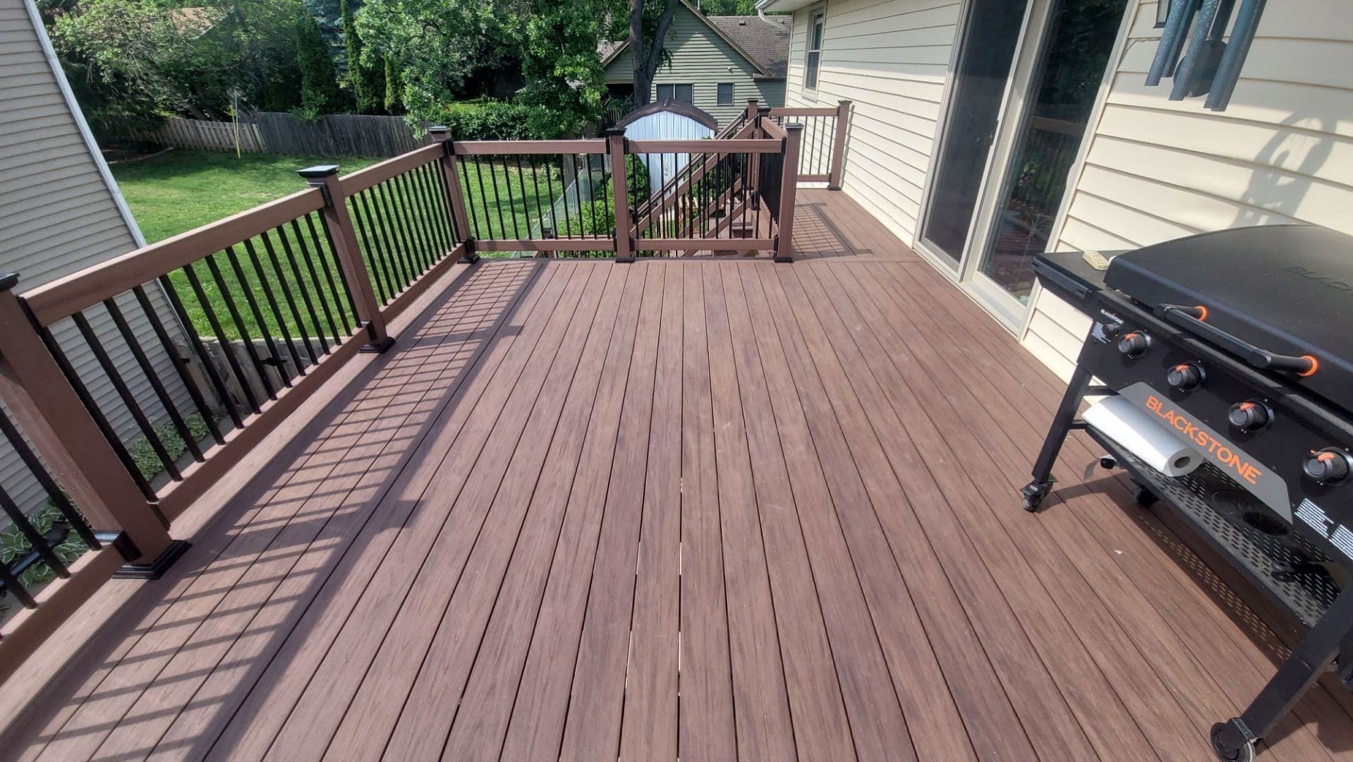 Backyard Vinyl deck project