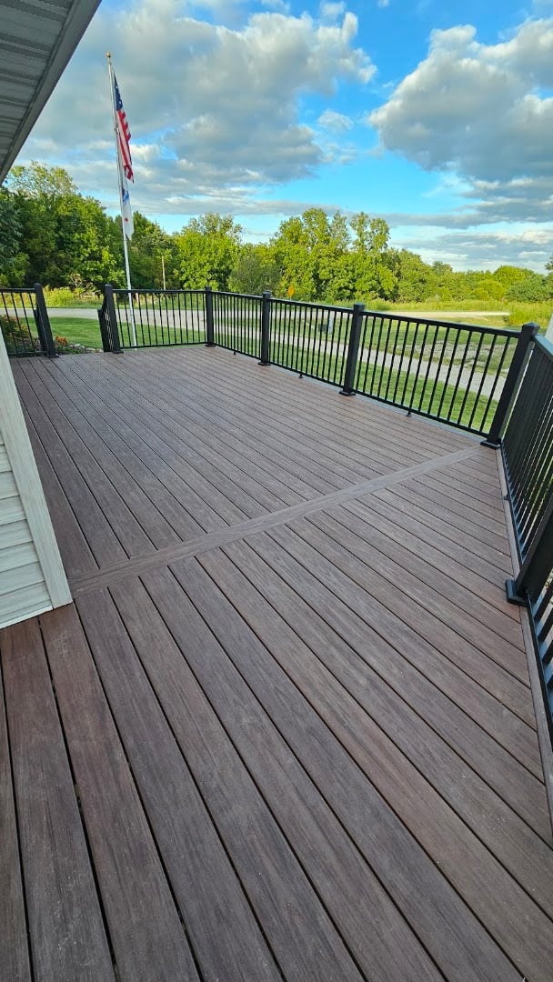 Backyard Vinyl deck project