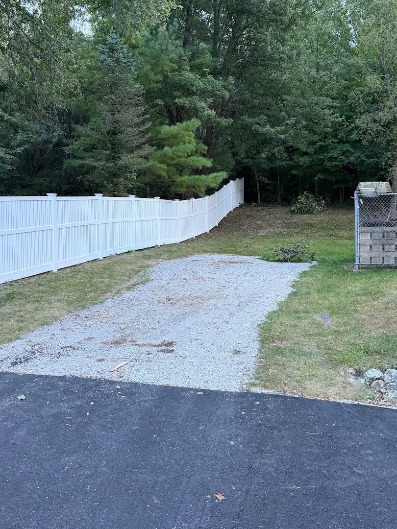 Backyard Vinyl fence project