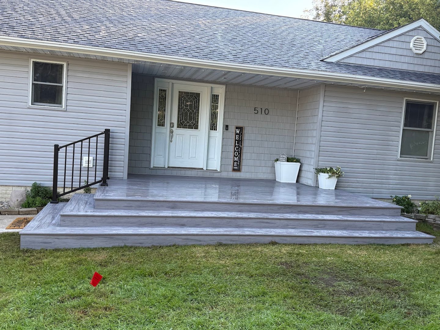 Backyard Vinyl deck project