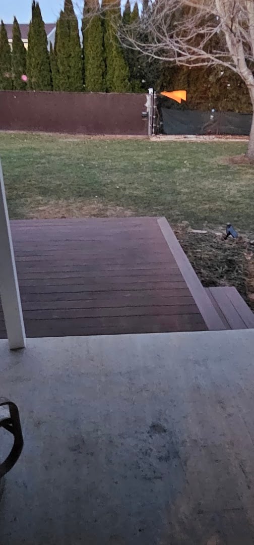 Backyard Vinyl deck project