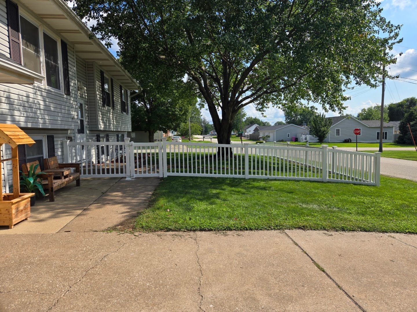 Backyard Vinyl fence project