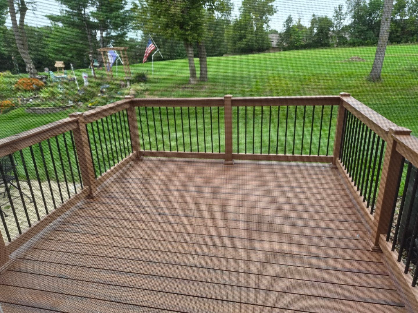 Backyard Vinyl deck project