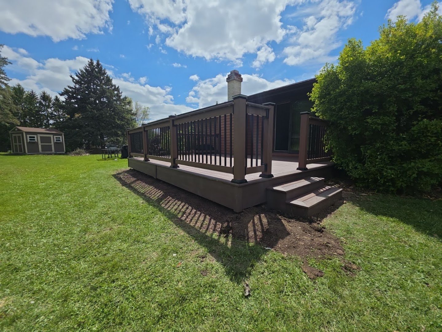 Backyard Vinyl deck project