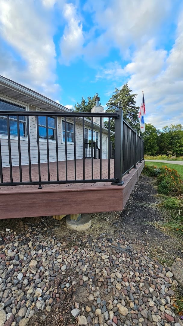 Backyard Vinyl deck project