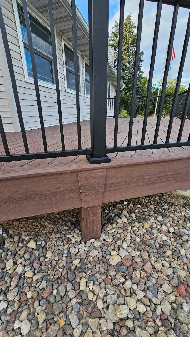 Backyard Vinyl deck project