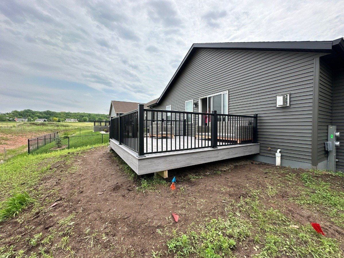 Backyard Vinyl deck project