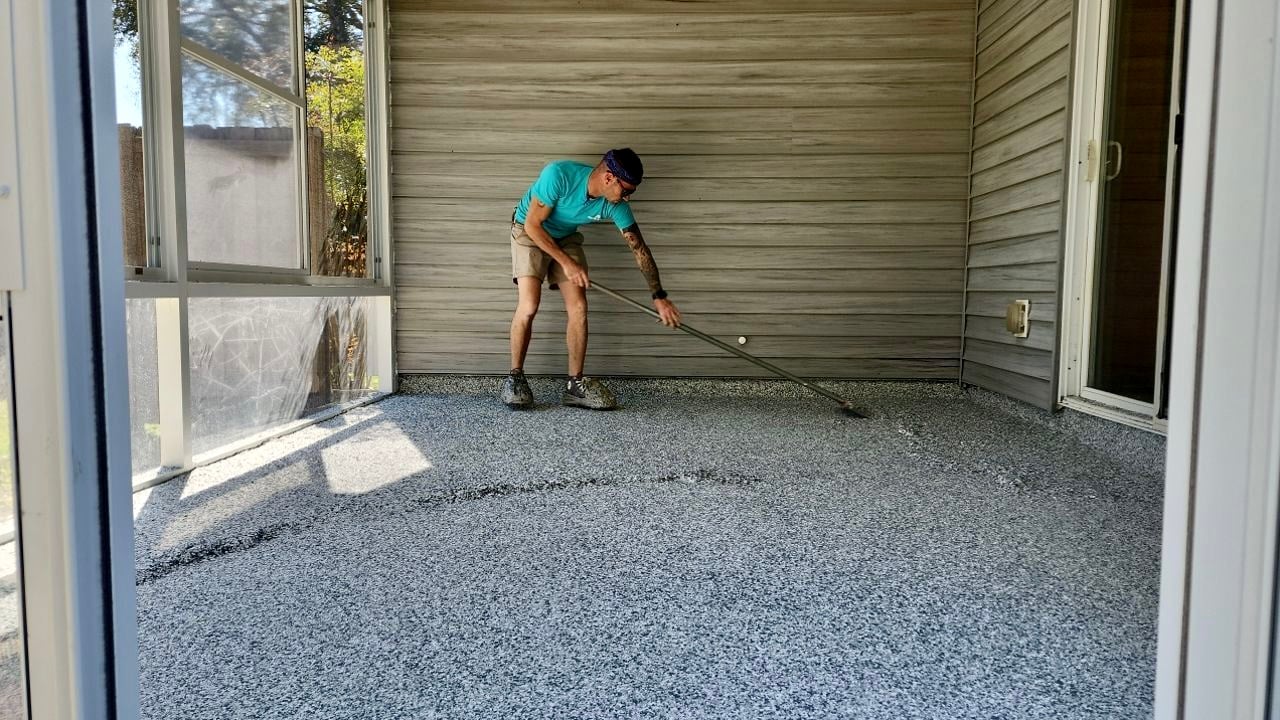 Deese Elite Concrete Coatings installation photo