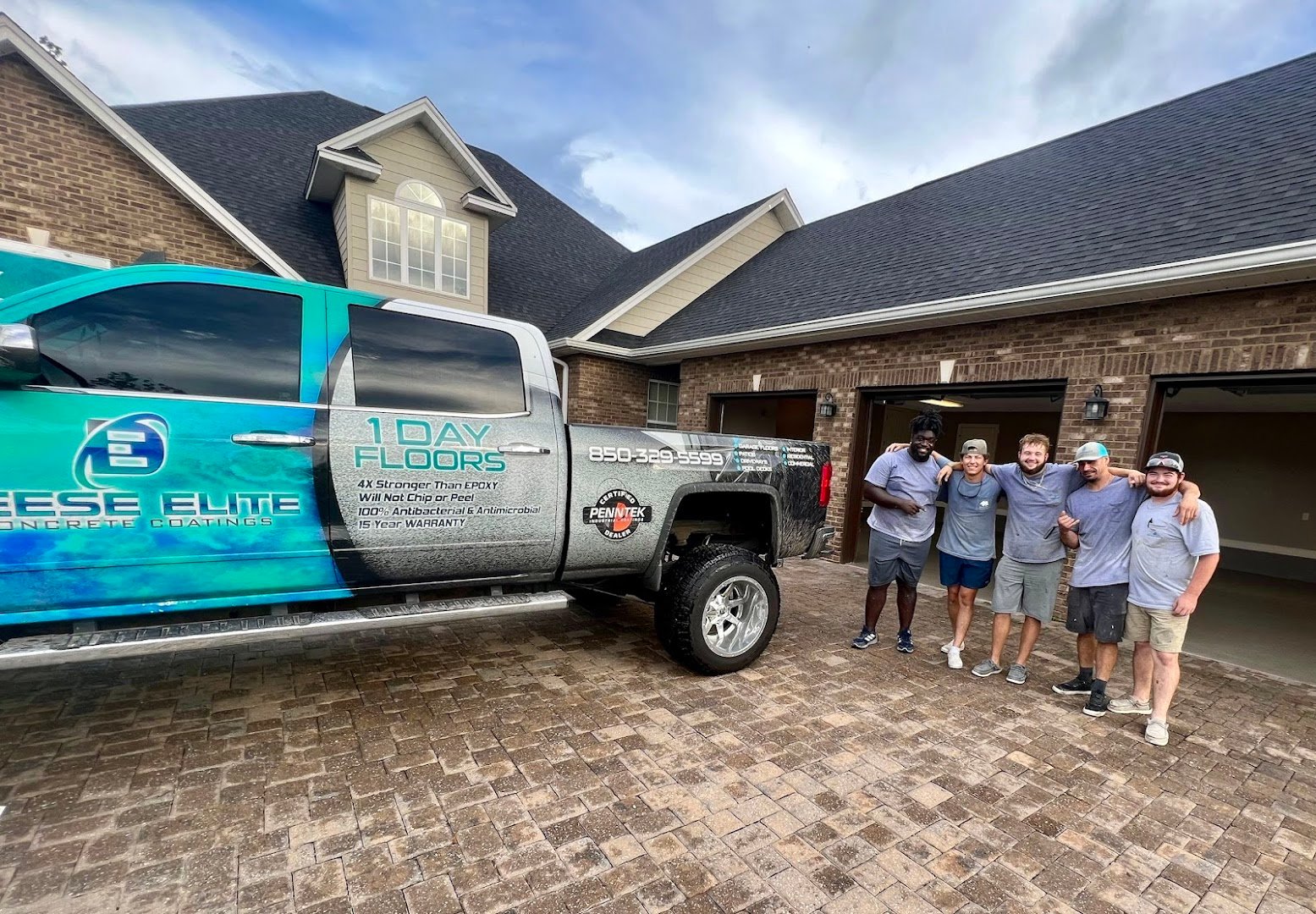 Deese Elite Concrete Coatings installation photo