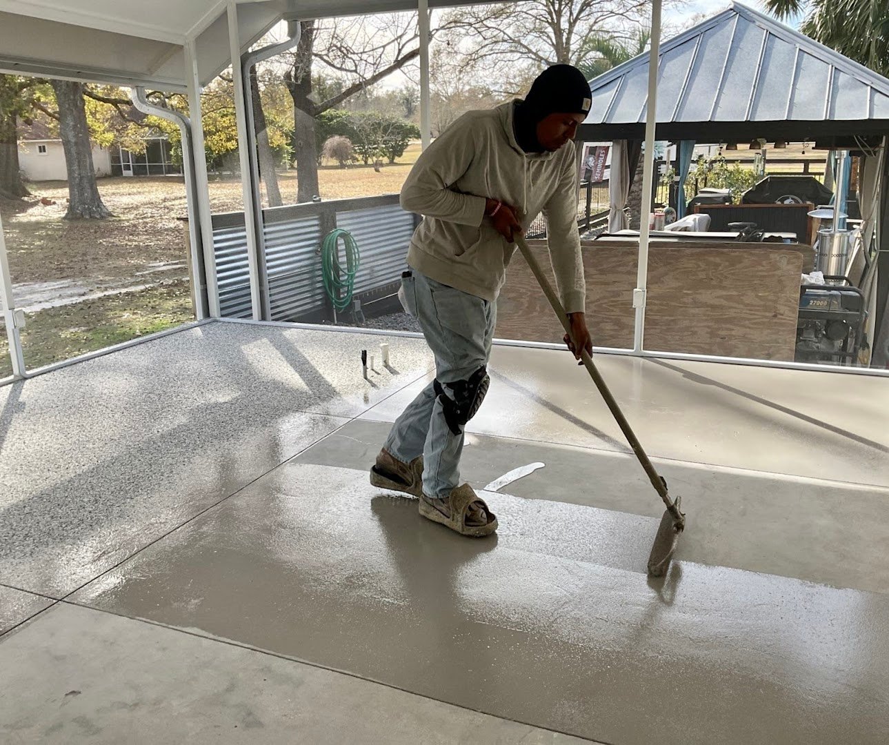 Deese Elite Concrete Coatings installation photo