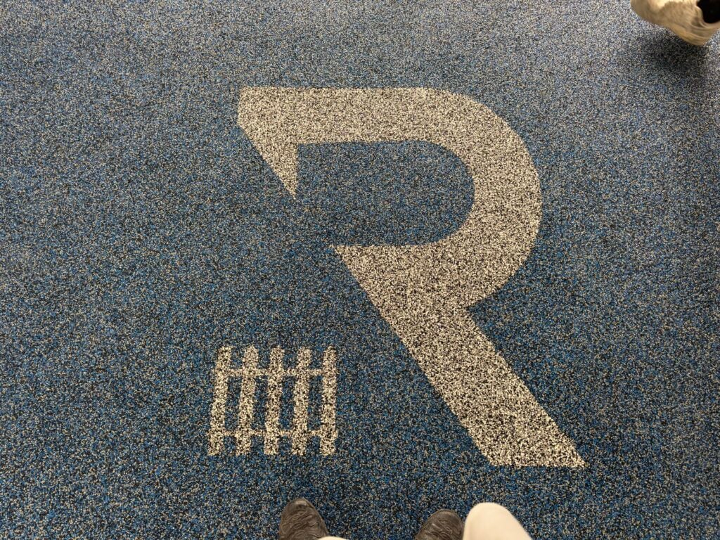 Rubber surface installation