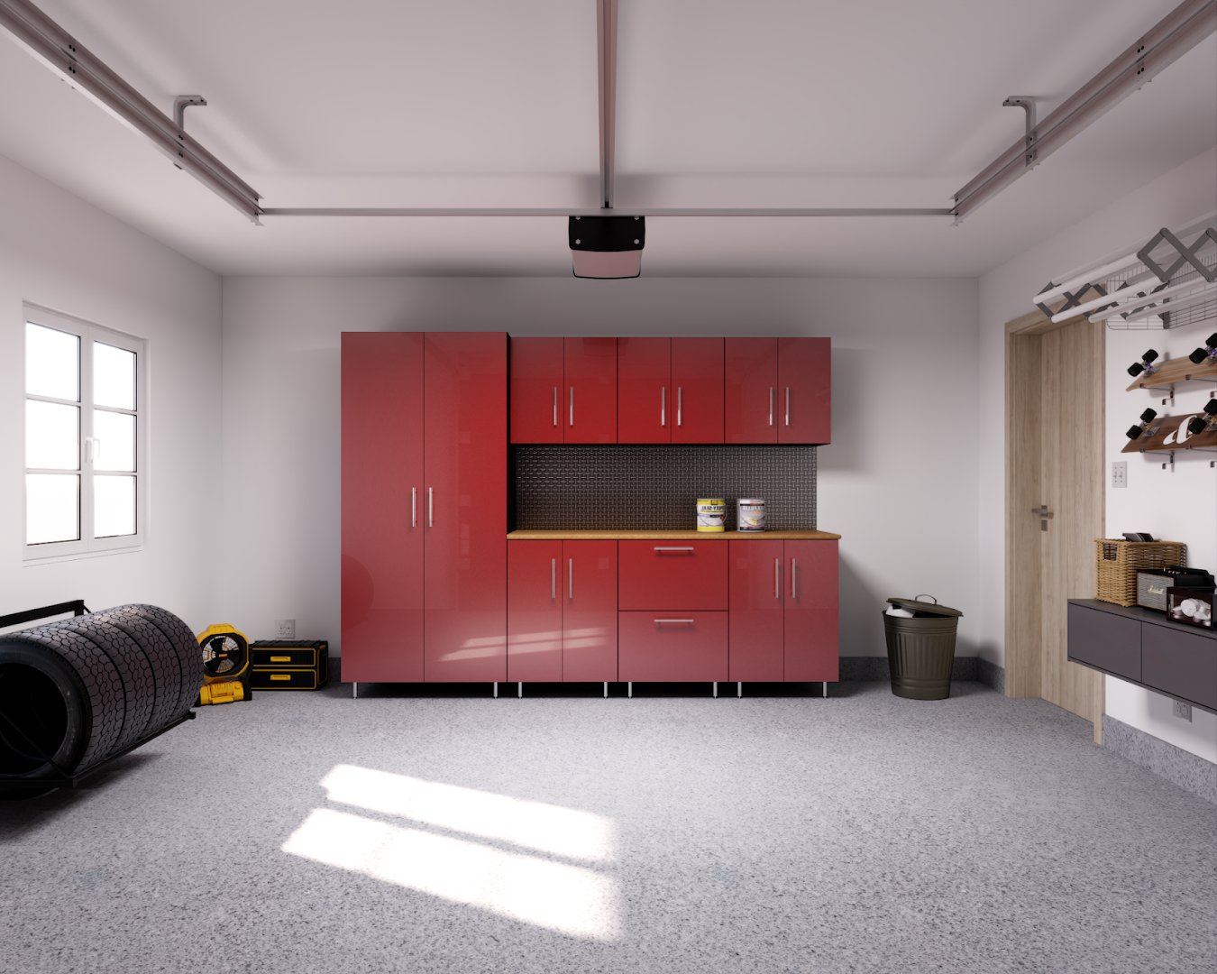 Deluxe Garages installation photo