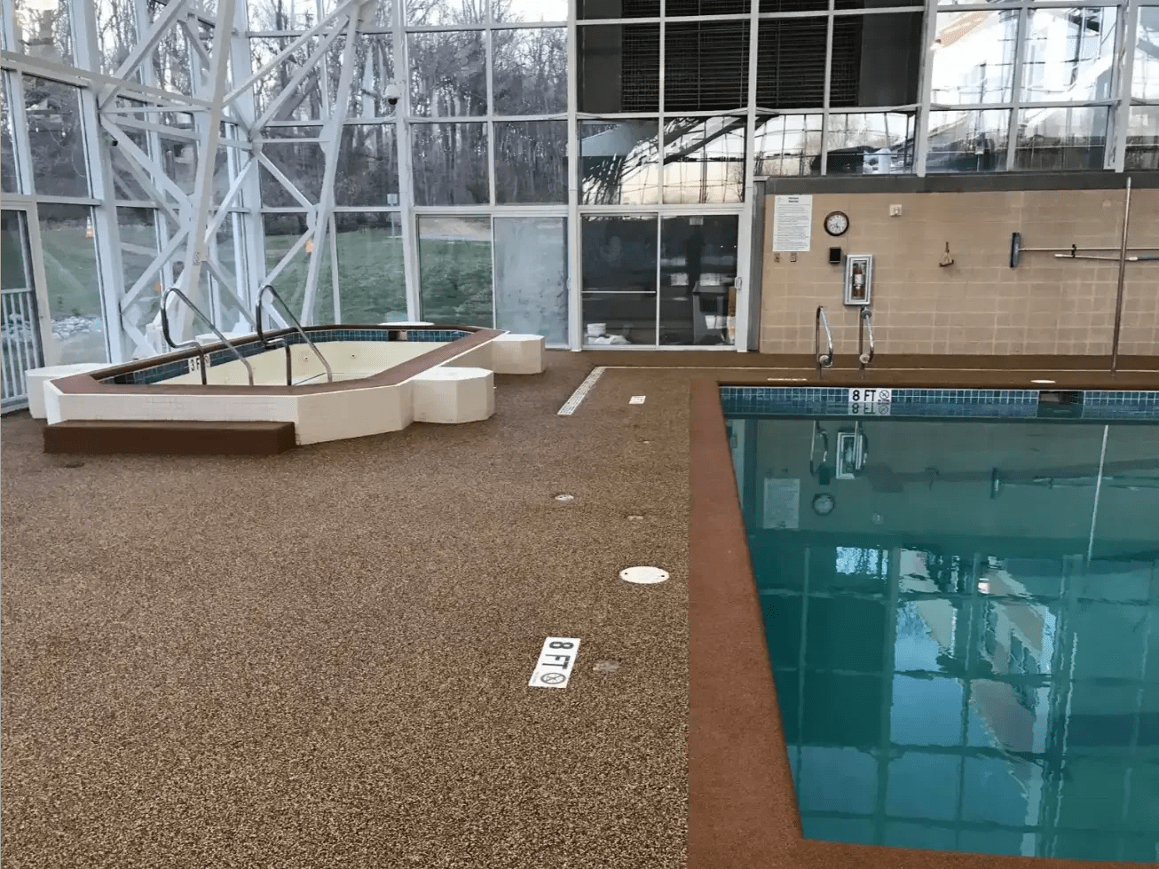 Pool Decks installation by Flagler Concrete Coatings