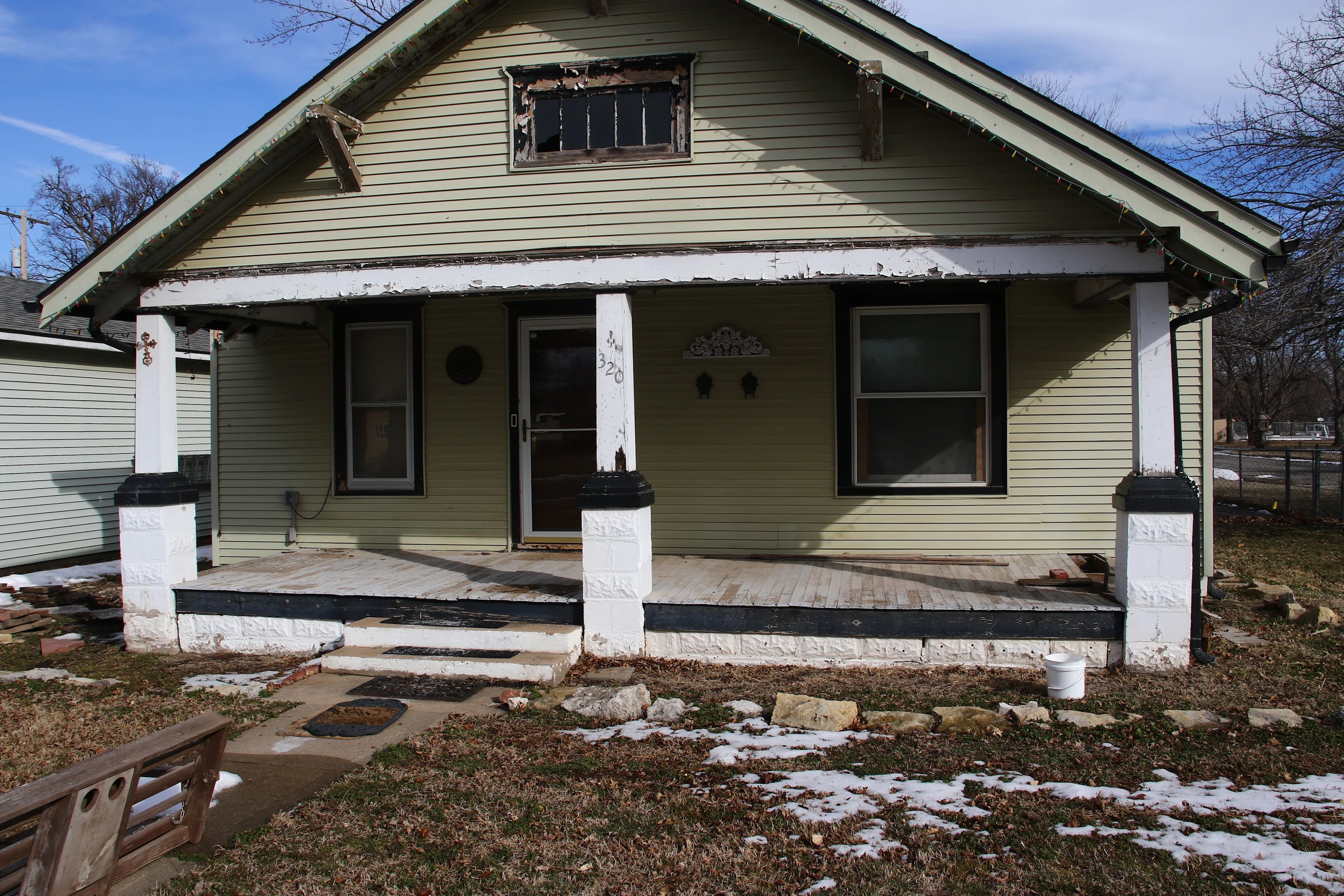 Front Porch Replacement in Wichita, KS — The Problem