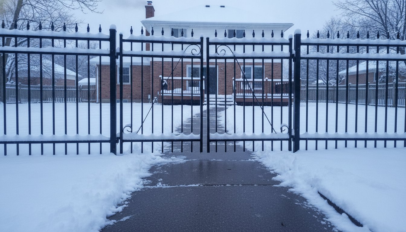 Metal Fence Gates Before Winter: Plan Clearance for Equipment and Snow Removal