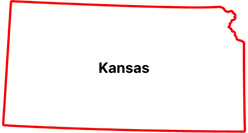Kansas state map