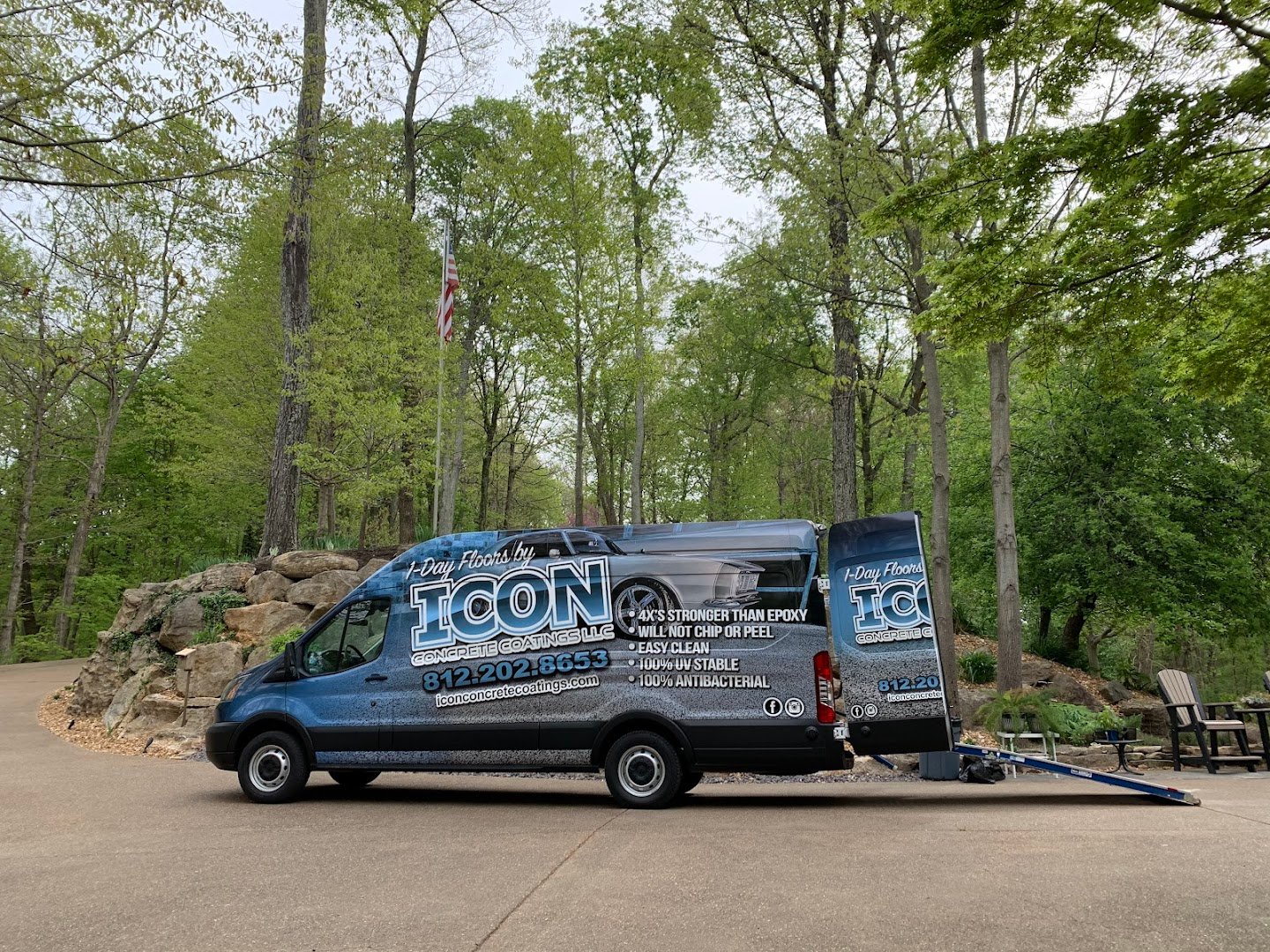 ICON Concrete Coatings installation photo