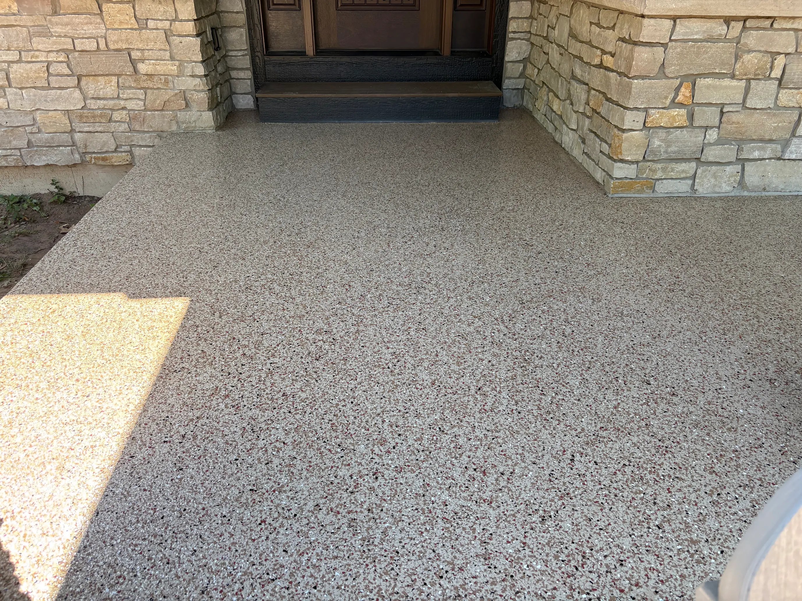 Garage Floor & Front Porch Transformation in Wausau, WI — The Problem