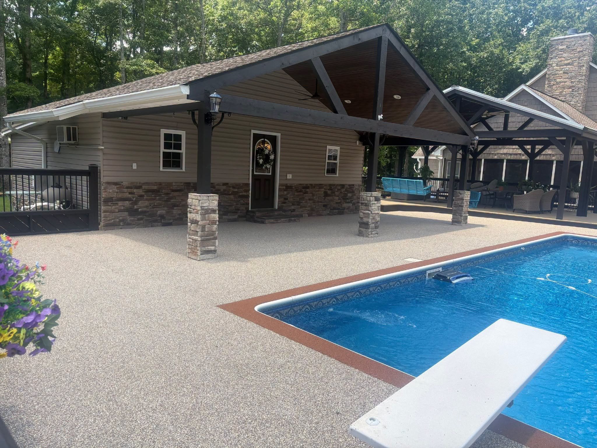 Legacy Concrete Coatings pool decks install