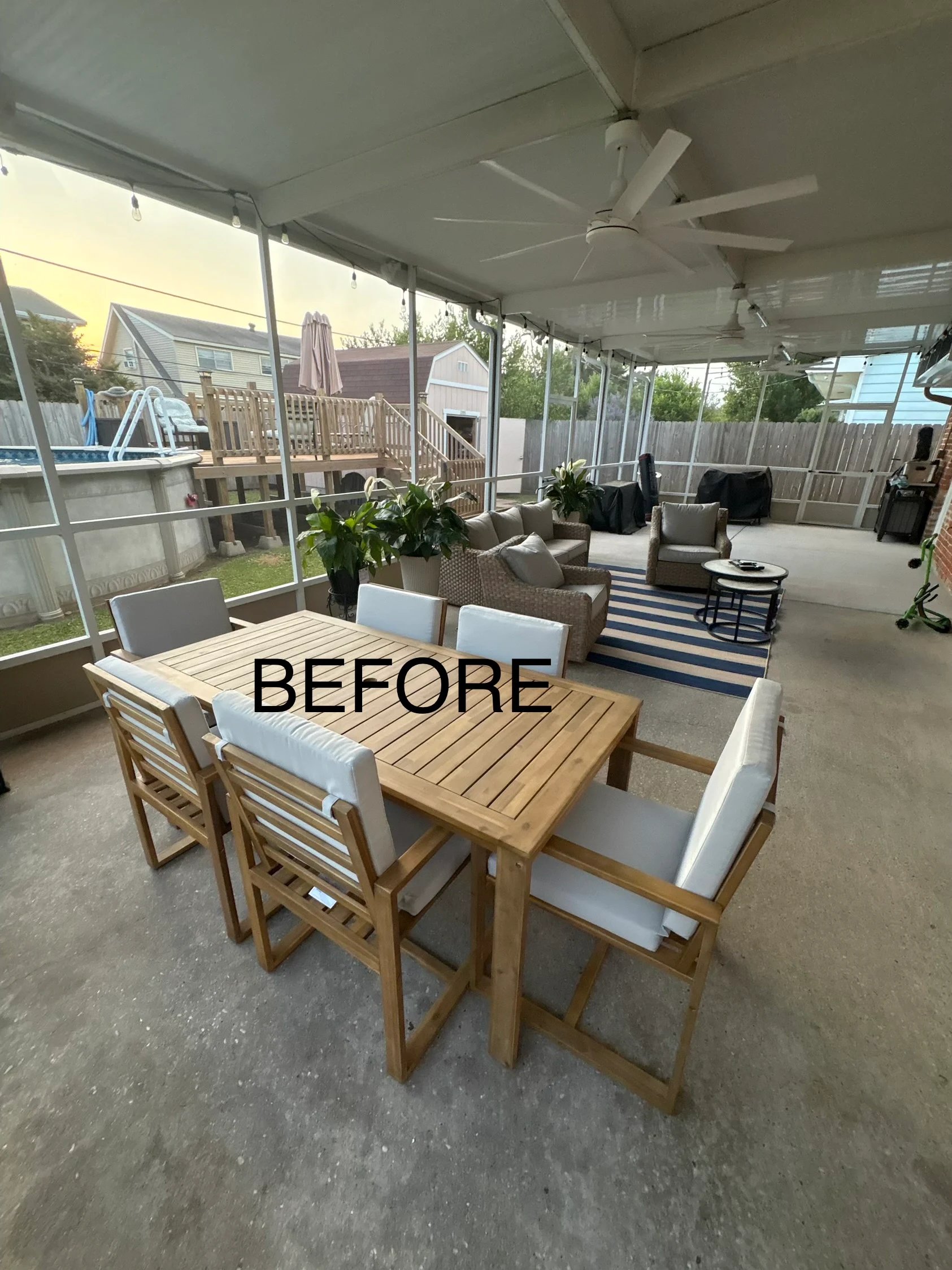 Covered Patio & Laundry Room Transformation in New Orleans, LA — The Problem