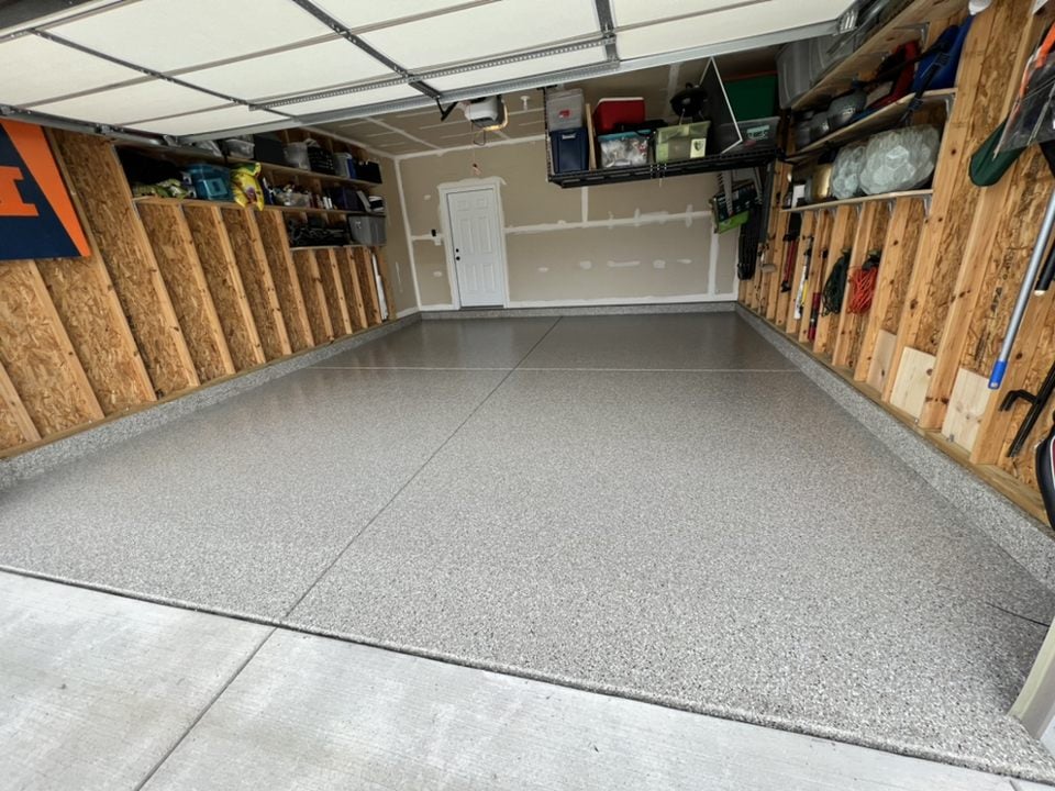 Garage Floor Coatings installation by Ninja Concrete Coatings