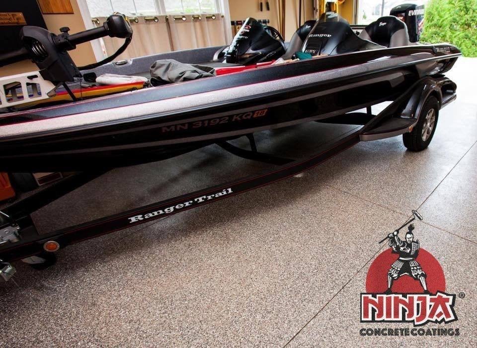 Garage Floor Coatings installation by Ninja Concrete Coatings
